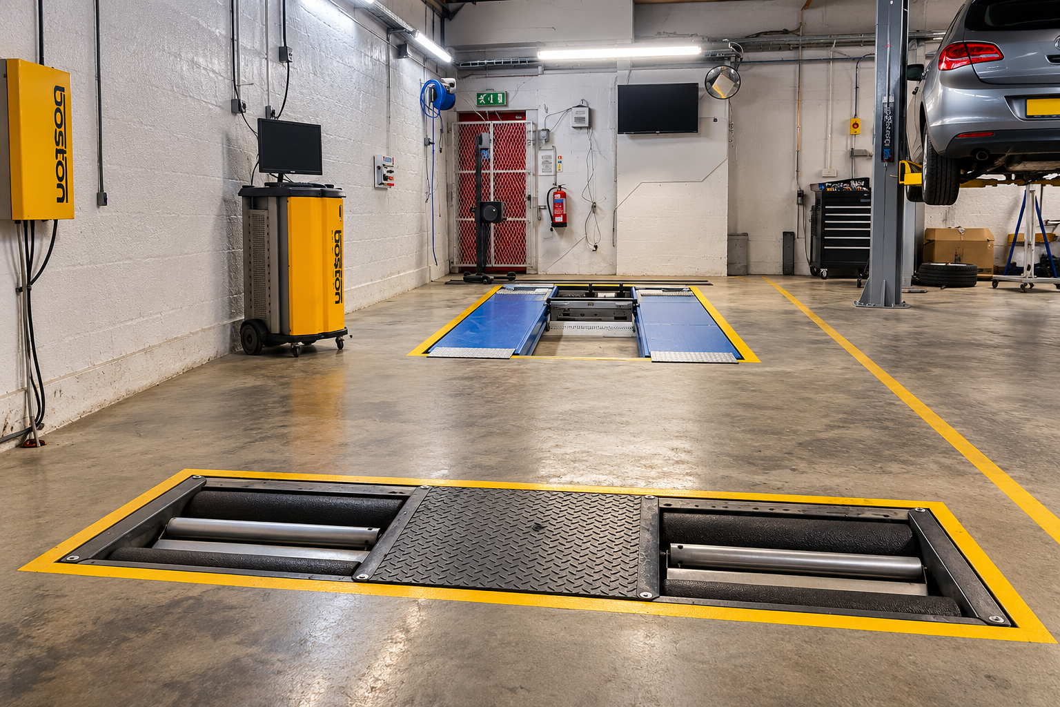 OBD Tech Plymouth MOT Testing Bay and Inspection Lane